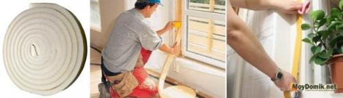 Утепление деревянных окон герметиком.  Утепление деревянных окон на зиму изнутри