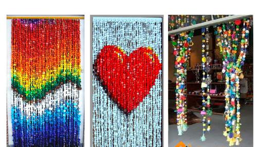 Шторы висюльки из пластиковых бутылок. Летние шторы для дачи из пластиковых пробок [мини мастер-класс по изготовлению]