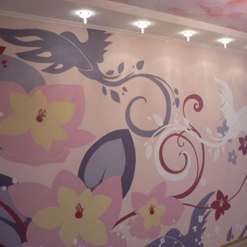 Роспись на стенах в квартире своими руками. Как расписать стену в квартире своими руками (с фото) 03