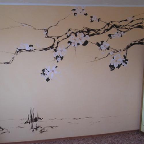 Роспись на стенах в квартире своими руками. Как расписать стену в квартире своими руками (с фото) 04