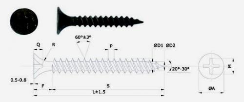 Шурупы для гипсокартона. Виды саморезов для крепления гипсокартона