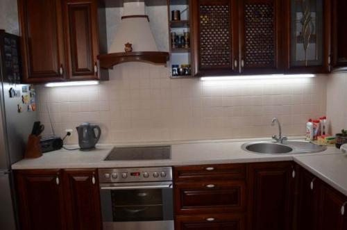 Установка светодиодных ламп на кухне. 1 Подсветка рабочей зоны