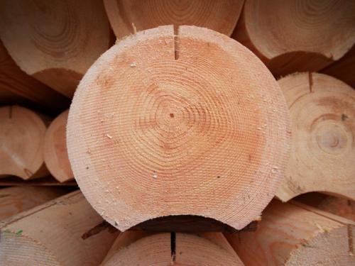 Дома бревно оцилиндрованное. Технология производства изделия