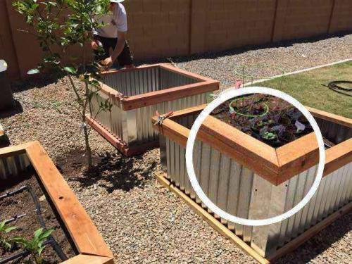 Как сделать грядки из профлиста своими руками. Как сделать высокие грядки из профлиста