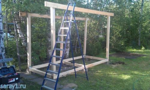 Углярка с дровником. Дровник своими руками.