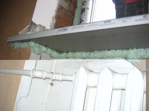 Установка подоконника на пену. Почему нельзя устанавливать подоконники на пену