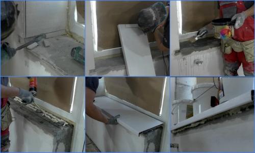 Установка подоконника на пену. Почему нельзя устанавливать подоконники на пену