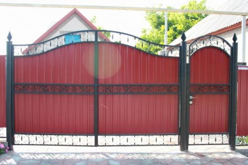 Ворота с калиткой своими руками. Ворота своими руками – 120 фото, чертежей и эскизов не сложных современных и классических вариантов ворот