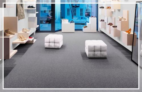 Линолеум под плитку. Линолеум с рисунком под плитку: фото в интерьере