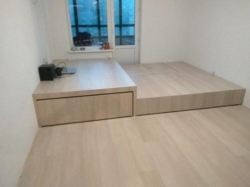 Кровать подиум с матрасом. Кровати на подиуме: особенности и преимущества