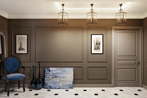 Можно ли клеить молдинги на окрашенную стену. Декоративные багеты на стену или потолок, молдинг под обои или на них, варианты приклеивания в кухне, коридоре