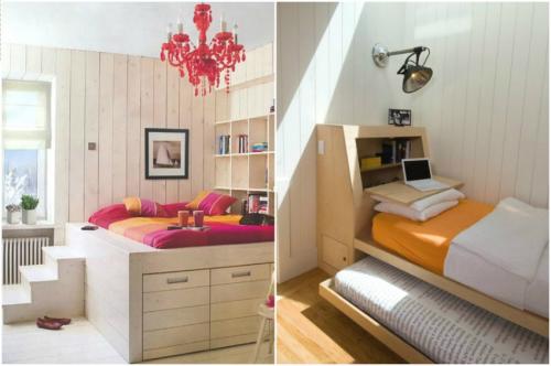 Кровать подиум в узкой комнате. Кровать подиум – обзор лучших современных моделей и особенности их дизайна (120 фото)