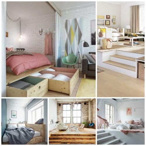 Кровать подиум в узкой комнате. Кровать подиум – обзор лучших современных моделей и особенности их дизайна (120 фото)