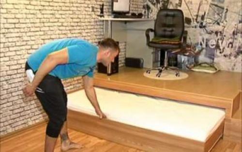 Кровать подиум с матрасом. Кровати на подиуме: особенности и преимущества