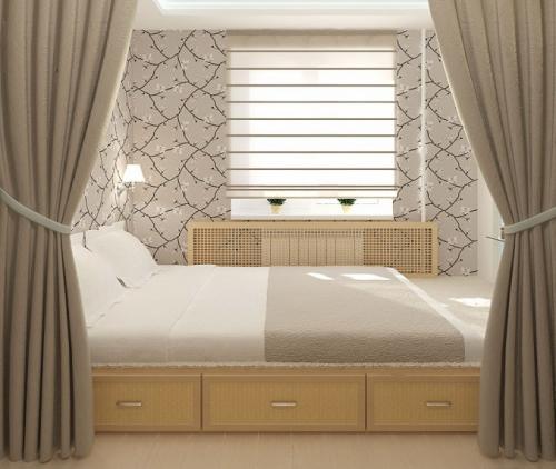 Кровать подиум в однокомнатной квартире. Подиум в интерьере однокомнатной квартиры