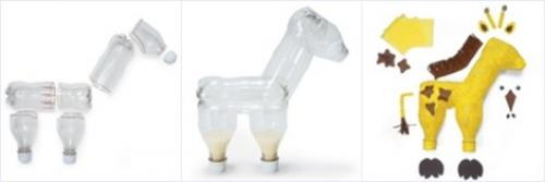 Жираф из пластиковых бутылок. Задумчивый жираф из пластиковых бутылок