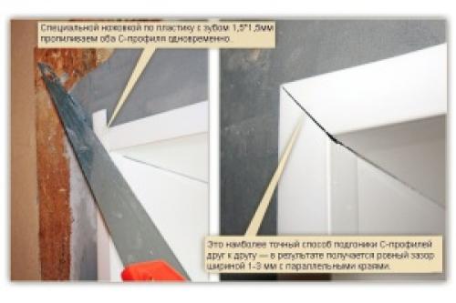 Как закрепить пластиковый уголок на откос.