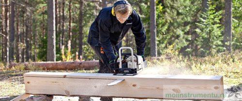 Ленточная пила для распиловки бревен своими руками. Что такое пилорама из бензопилы