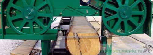 Ленточная пила для распиловки бревен своими руками. Что такое пилорама из бензопилы