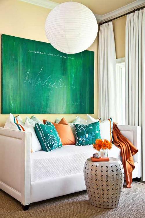 Бирюзовый и оранжевый 08