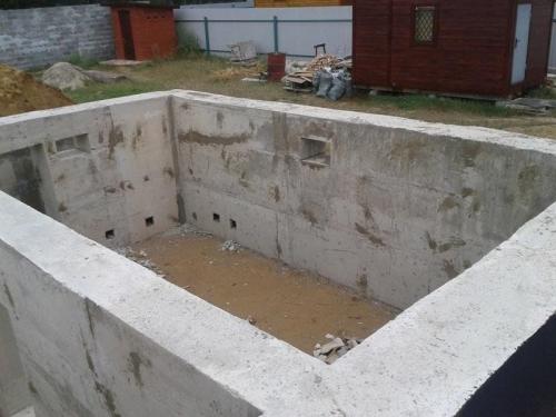 Столбчатый фундамент с подвалом. Строительство фундамента для дома с подвалом