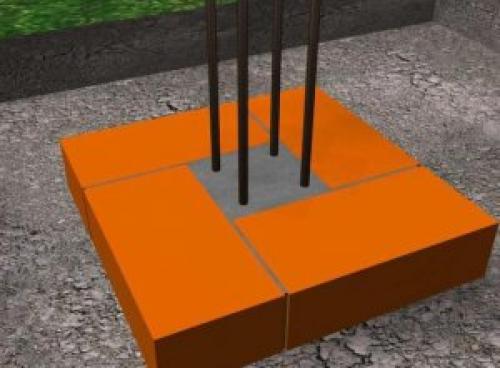 Мелкозаглубленный столбчатый фундамент из кирпича. Столбчатый фундамент из кирпича своими руками