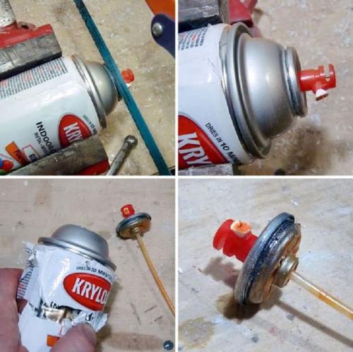 Самодельный краскопульт из пластиковой бутылки. Распылитель из аэрозольного баллончика