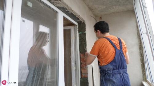 Откосы при установке пластиковых окон. Оштукатуривание откосов