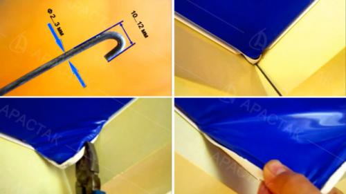 Как снять натяжной потолок без пушки. Гарпунная система крепления