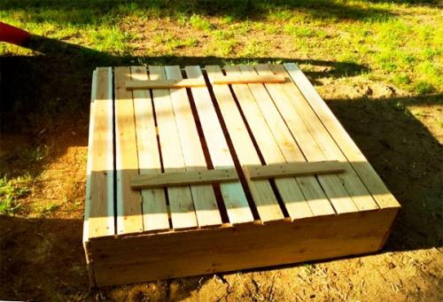 Песочница с крышкой своими руками пошаговая инструкция. Как сделать песочницу с крышкой: чертежи, фото