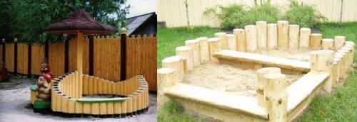 Песочница своими руками с крышкой-скамейкой. Из чего можно сделать песочницу