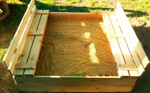 Песочница с крышкой своими руками пошаговая инструкция. Как сделать песочницу с крышкой: чертежи, фото