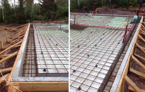 Ушп фундамент своими руками. Конструкция утеплённой плиты 01