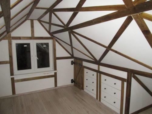 Фасад в стиле фахверк своими руками. Этап 5 – покраска и декорирование