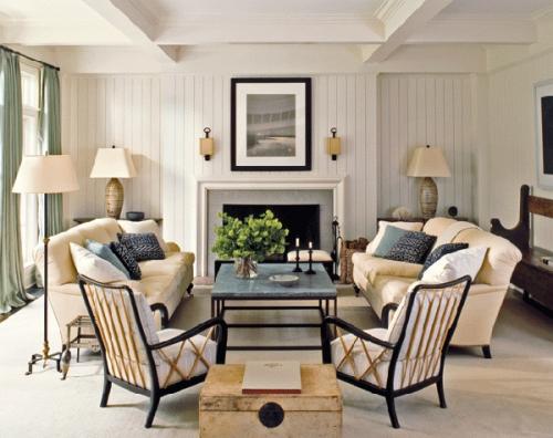 Классические интерьеры с яркими акцентами 32