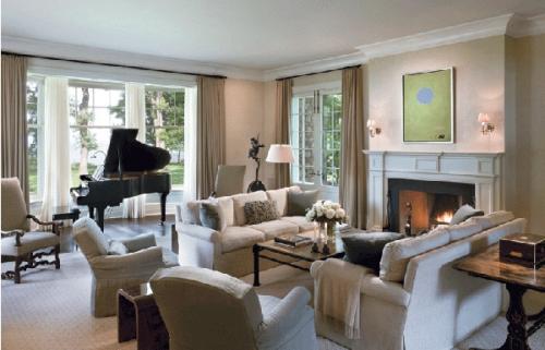 Классические интерьеры с яркими акцентами 29