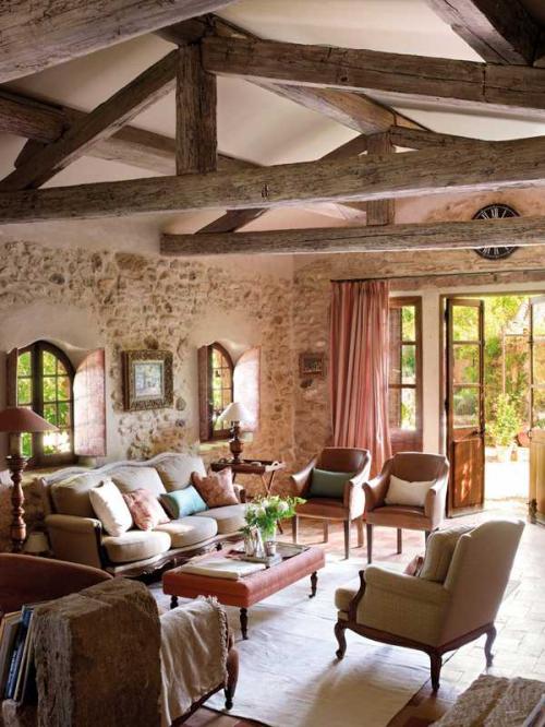 Прекрасные деревенские гостиные 02