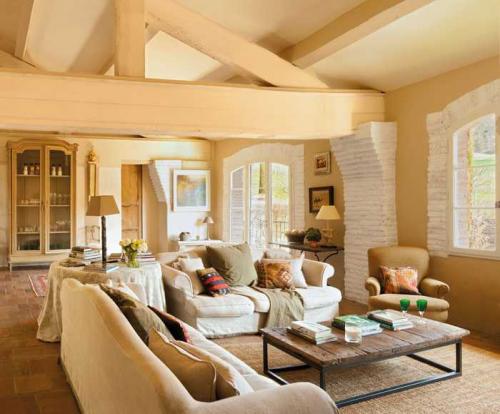 Прекрасные деревенские гостиные 01