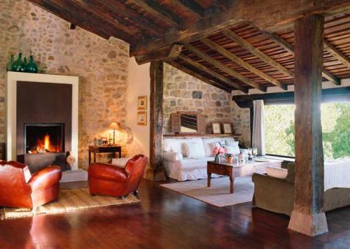 Прекрасные деревенские гостиные 05