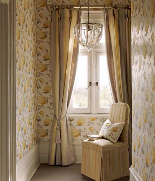 Обои и гардины с английским шармом 07