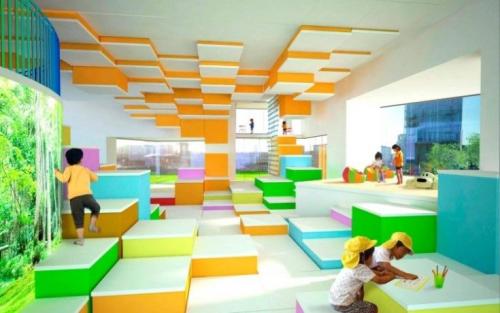 Как оформить шкафчики в детском саду в раздевалке. (+103 фото) Дизайн детского сада современные идеи