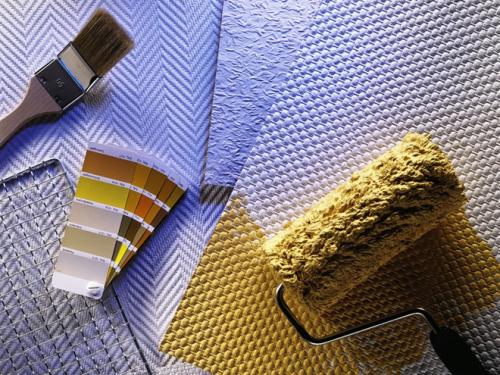 Чем красить Стеклообои под покраску. Покраска стеклообоев: какую краску выбрать?