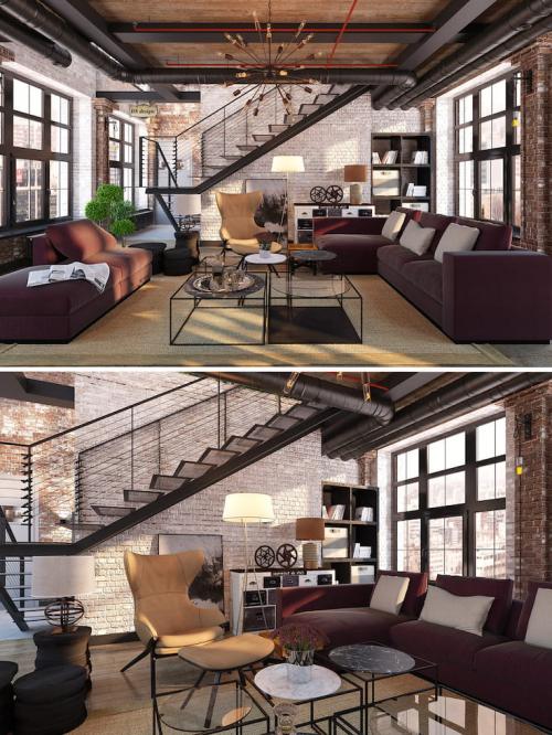 Частный дом в ЛОФТ стиле. Характерные черты направления