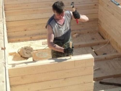 Дома из бруса технология сборки. Этапы возведения дома из бруса 05