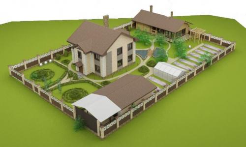 Дизайн построек на участке 15 соток. Планировка участка 15 соток — пошаговая инструкция, как обустроить свой участок под ключ! (фото и видео)