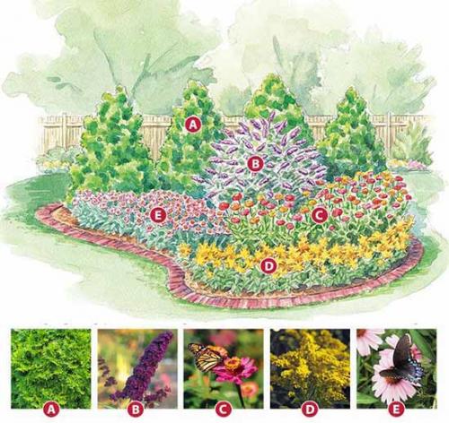 Клумба на солнечном месте схемы. Как сделать красивую клумбу: 15 схем для цветника