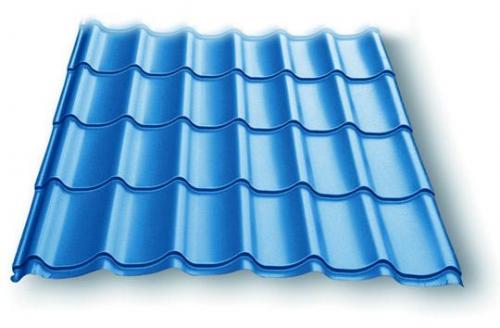 Металлочерепица синего цвета. Как выбрать расцветку кровли из металлочерепицы