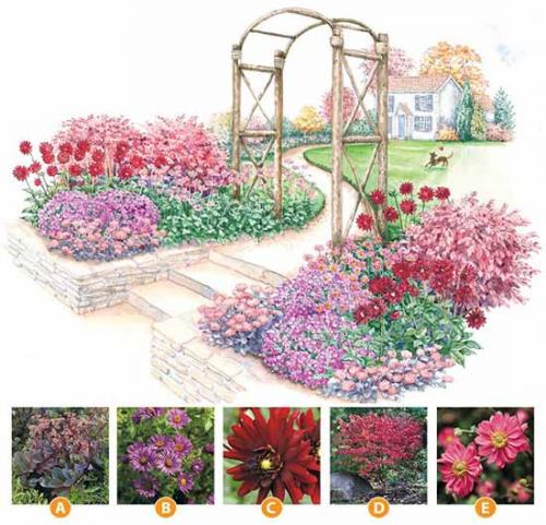 Клумба на солнечном месте схемы. Как сделать красивую клумбу: 15 схем для цветника
