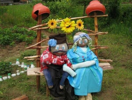 Чучело огородное рисунок. Секрет эффективного пугала