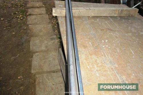 Откатные ворота с калиткой. Откатные ворота. Вариант 1